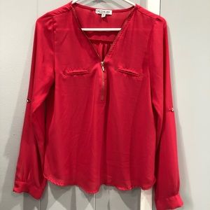 6/$20!!! Sheer casual top